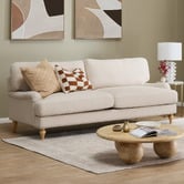 Temple &amp; Webster Natural Dorset 3 Seater Sofa