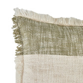 Temple &amp; Webster Reese Hand-Loomed Cotton Slub Cushion