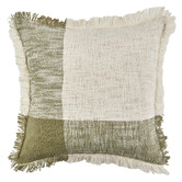 Temple &amp; Webster Reese Hand-Loomed Cotton Slub Cushion