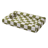 Temple &amp; Webster Check Arlo Memory Foam Dog Bed