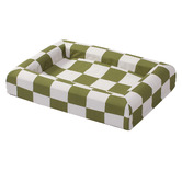 Temple &amp; Webster Check Arlo Memory Foam Dog Bed