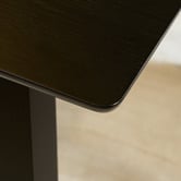 Temple &amp; Webster 180cm Black Maison Oak Wood Dining Table