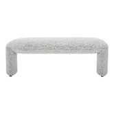 Temple &amp; Webster Leo Boucle Ottoman Bench