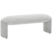Temple &amp; Webster Leo Boucle Ottoman Bench