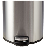 Temple &amp; Webster Thin Top 30L Steel Rubbish Bin