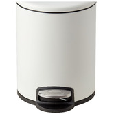 Temple &amp; Webster Thin Top 5L Steel Rubbish Bin