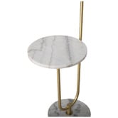 Temple &amp; Webster Fay Faux Marble Floor Lamp