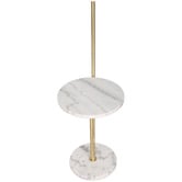 Temple &amp; Webster Fay Faux Marble Floor Lamp