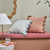 Temple &amp; Webster Lucy Wavy Cotton Cushion