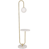 Temple &amp; Webster Fay Faux Marble Floor Lamp