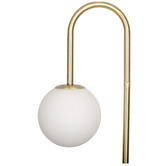 Temple &amp; Webster Fay Faux Marble Floor Lamp