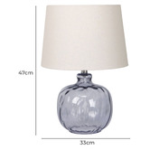 Temple &amp; Webster 47cm Windsor Glass Table Lamp