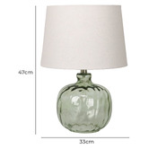 Temple &amp; Webster 47cm Windsor Glass Table Lamp