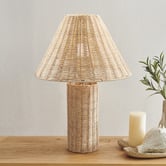 Temple &amp; Webster Cove Rattan Table Lamp