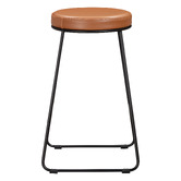 Temple &amp; Webster 65cm Eleanor Faux Leather Barstools