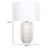 Temple &amp; Webster Lottie Ceramic Bauble Table Lamp