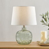 Temple &amp; Webster 47cm Windsor Glass Table Lamp