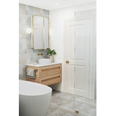 Temple &amp; Webster Clovelly Brushed Gold 750mm Single Towel Rail