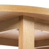 Temple &amp; Webster 190cm Oval Ski-Leg Oak Wood Dining Table
