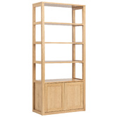 Temple &amp; Webster Shanley Oak 5 Tier Bookshelf