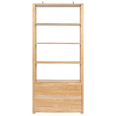 Temple &amp; Webster Shanley Oak 5 Tier Bookshelf