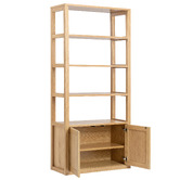 Temple &amp; Webster Shanley Oak 5 Tier Bookshelf