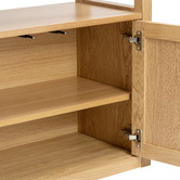 Temple &amp; Webster Shanley Oak 5 Tier Bookshelf