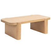 Temple &amp; Webster Wesley Premium Oak Wood Coffee Table