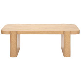 Temple &amp; Webster Wesley Premium Oak Wood Coffee Table