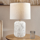 Temple &amp; Webster 46cm Cobble Glass Table Lamp