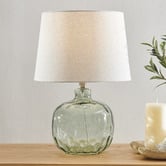 Temple &amp; Webster Windsor Dimpled Glass Table Lamp