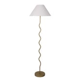 Temple &amp; Webster Lyon Metal Wave Floor Lamp