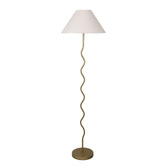 Temple &amp; Webster Lyon Metal Wave Floor Lamp