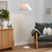 Temple &amp; Webster Lyon Metal Wave Floor Lamp