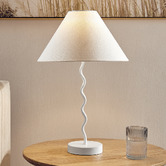 Temple &amp; Webster Lyon Metal Wave Table Lamp