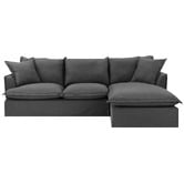 Temple &amp; Webster Removable Slipcover Set Only for Softy 3 Seater with Chaise