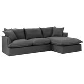 Temple &amp; Webster Removable Slipcover Set Only for Softy 3 Seater with Chaise