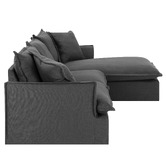 Temple &amp; Webster Removable Slipcover Set Only for Softy 3 Seater with Chaise