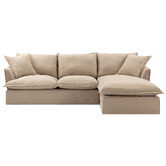 Temple &amp; Webster Removable Slipcover Set Only for Softy 3 Seater with Chaise