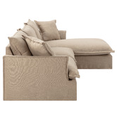 Temple &amp; Webster Removable Slipcover Set Only for Softy 3 Seater with Chaise