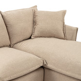 Temple &amp; Webster Removable Slipcover Set Only for Softy 3 Seater with Chaise