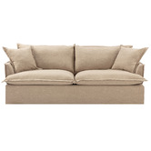 Temple &amp; Webster Removable Slipcover Set Only for Softy 3 Seater Sofa Bed