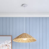 Temple &amp; Webster Tyler Rattan &amp; Raffia Pendant Light