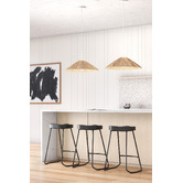 Temple &amp; Webster Tyler Rattan &amp; Raffia Pendant Light