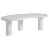Temple &amp; Webster Rowan Curved Mango Wood Coffee Table