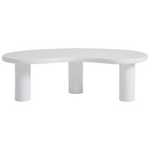Temple &amp; Webster Rowan Curved Mango Wood Coffee Table