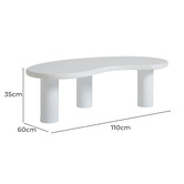 Temple &amp; Webster Rowan Curved Mango Wood Coffee Table