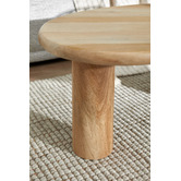 Temple &amp; Webster Rowan Curved Mango Wood Coffee Table