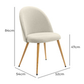 Temple &amp; Webster Charlie Upholstered Dining Chairs