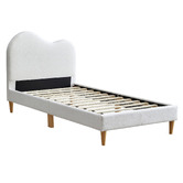 Temple &amp; Webster Kids&#039; Cloud Boucl&eacute; Single Bed